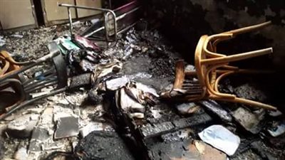 حريق بالكنترول يلتهم أوراق الإجابة لطلاب النقل الثانوي ببلبيس