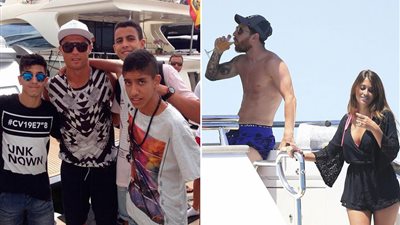 شاهد.... ميسي ورونالدو معا فى إيبيزا الإسبانية