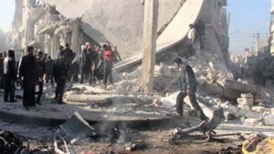 مقتل 32 شخصا على الأقل فى قصف للنظام السورى على حلب السورية