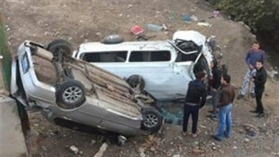 مصرع واصابة 18 شخصا فى حادث تصادم على طريق المحلة - كفر الشيخ