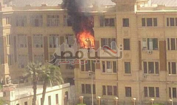 بالصور.. ننشر تفاصيل حريق محافظة القاهرة