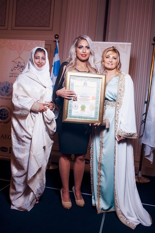 زينة العلمي ملكة جمال الأردن تتوج سفيرة للسلام العالمي بالأمم المتحدة 