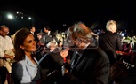حفل استقبال أعضاء مجلس الشيوخ الفرنسي تحت سفح الأهرامات