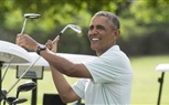 بالصور.. أوباما يلعب الجولف بعد عودته من جولة آسيوية