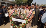 بالصور.. جنازة عسكرية لشهيد العريش بسمادون في اشمون