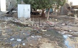 بالصور.. مياه الصرف الصحي تؤرق سكان قرية السلايمة في أدفو
