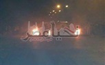 بالصور..أهالي قرية الشهيد فكري بركة السبع يقطعون الطريق احتجاجا على وفاة شخص