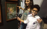 بالصور.. إلهام عبد البديع تشارك الأطفال في ساقيه الصاوي بمسابقه الرسم 
