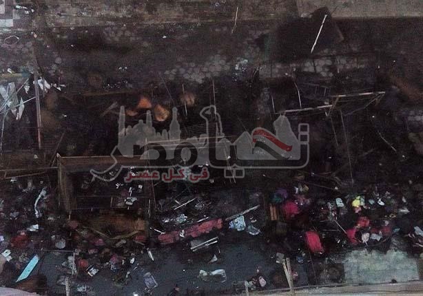 بالصور.. السيطرة على حريق بشارع مصر بوسط الاسماعيلية