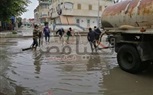 بالصور أمطار غزيرة على مدينة راس البر واعلان حالة الطوارئ بين جميع اجهزة المدينة