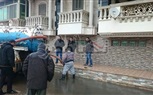 بالصور أمطار غزيرة على مدينة راس البر واعلان حالة الطوارئ بين جميع اجهزة المدينة