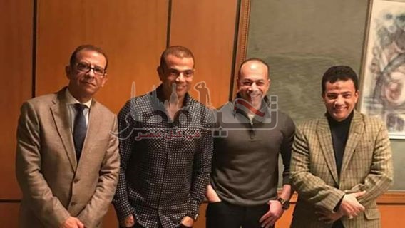 بالصور.. تامر مرسي يتعاقد مع "عمرو دياب" على فيلم سينمائي 