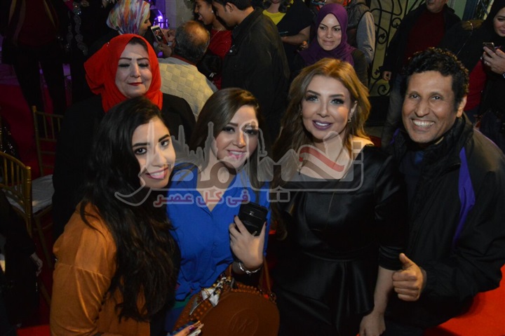 بالصور: "ايهاب توفيق وبدريه طلبه" في افتتاح "بيوتي سنتر سالى رشاد "