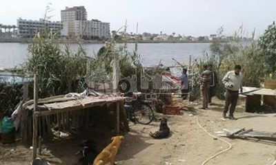 بالصور: محافظ دمياط يتابع تنفيذ إزالة تعد علي جسور النيل بمنطقة علي الصياد
