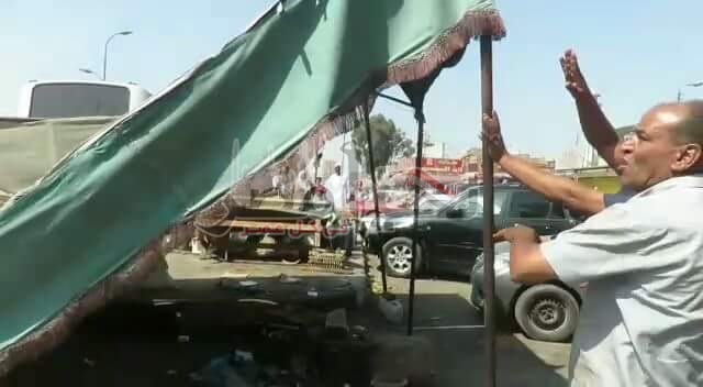 بالفيديو والصور .. إزالة 95 حالة إشغال طريق وضبط كمية من اللحوم الفاسدة خلال حملة على سوق الجمعة بالإسماعيلية