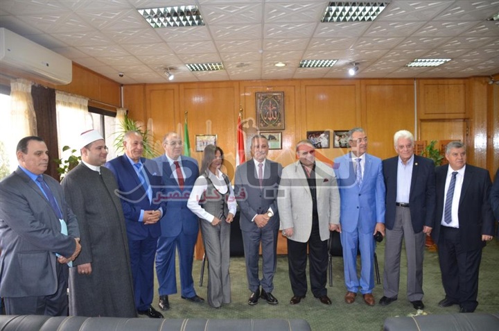 محافظ الإسماعيلية يستقبل رئيس جامعة سيناء  وأعضاء مجلس الإدارة 