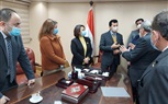 وزير الشباب و الرياضة يستقبل أعضاء مجلس الشيوخ بحزب حماه الوطن 