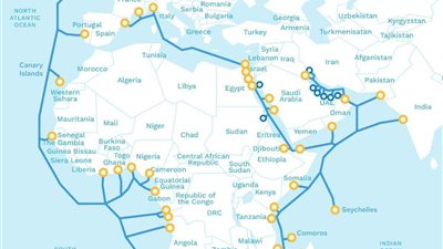 المصرية للإتصالات تعلن إكتمال مشروع الكابل البحري 2Africa