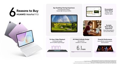 6 أسباب تجعل HUAWEI MatePad 11.5 أفضل جهاز لوحي للإنتاجية