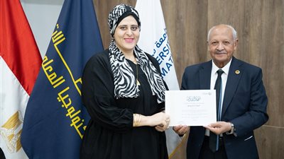 إشادة بدورها المهني.. جامعة مصر للمعلوماتية تكرّم رشا يوسف باشا