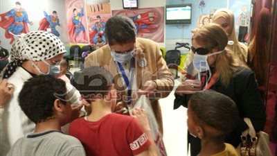 آداب عين شمس في مستشفى سرطان الأطفال
