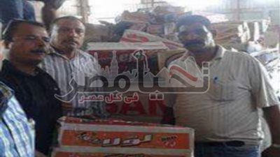 ضبط نصف طن حلويات اطفال و 750 كيلو مخصبات زراعية منتهية الصلاحية بالقصاصين