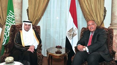 شكرى والجبير يتفقان على عقد جولة مشاورات سياسية بين البلدين