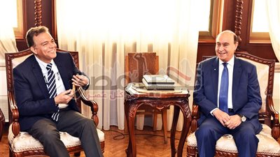 مميش يستقبل الدكتور هشام عرفات وزير النقل