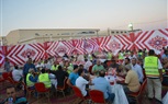 عبدالله يشارك العاملين بشركة المقاولون العرب حفل إفطار جماعي بمحطة اليسر بالغردقة