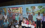 رئيس مدينة القصير يكرم الفنانين المشاركين برسم جداريات بسور مدرسة همام الثانوية بنين 