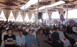 بالصور.. محافظ الفيوم ومدير الأمن يشهدان مراسم الصلح بين عائلتين فى دار السلام