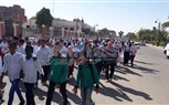 بالصور ..الوادي الجديد تنظم مسيرة لدعم الجيش والشرطة ونبذ الإرهاب والتطرف  