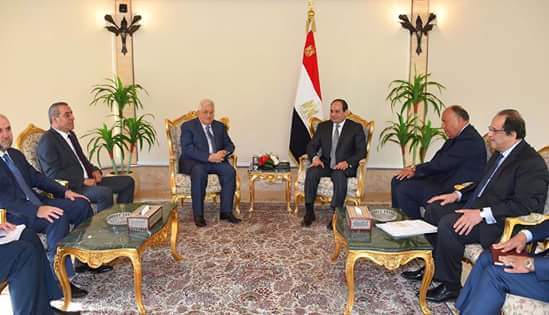 الرئيس السيسى يستقبل محمود عباس لبحث أخر المستجدات فى القضية الفلسطينية
