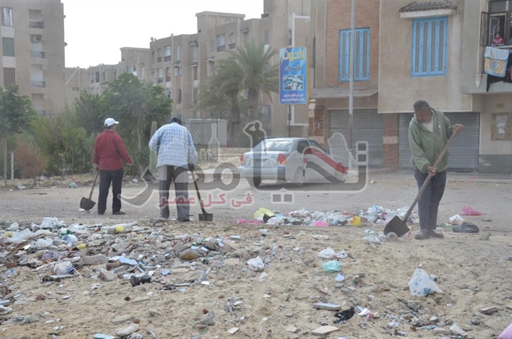 للأسبوع الثانى على التوالى  حملة مكثفة لاستكمال أعمال النظافة والتطوير بمدينة "المستقبل" بالإسماعيلية