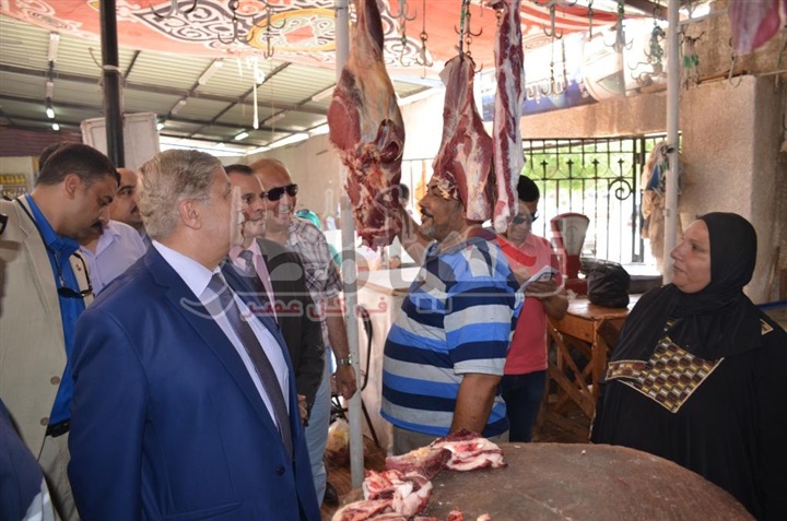 محافظ الإسماعيلية يعلن عن فتح 23 شادر للحوم موزعة على المراكز بسعر 80 جنيه للكيلو 